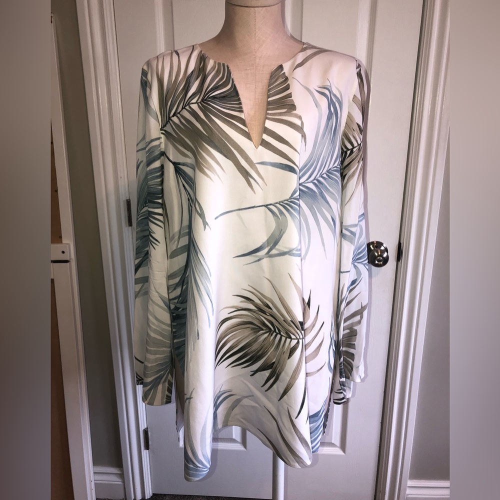 Lafayette 148 palm leaf blouse